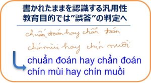 アイラボオンライン手書きベトナム語認識エンジンの教育用と汎用認識可能